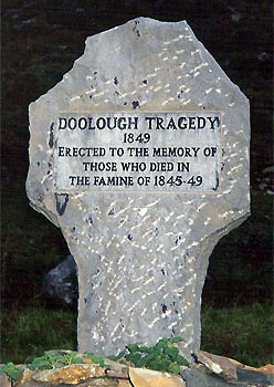 a memorial to the famine victims of 1845-49
