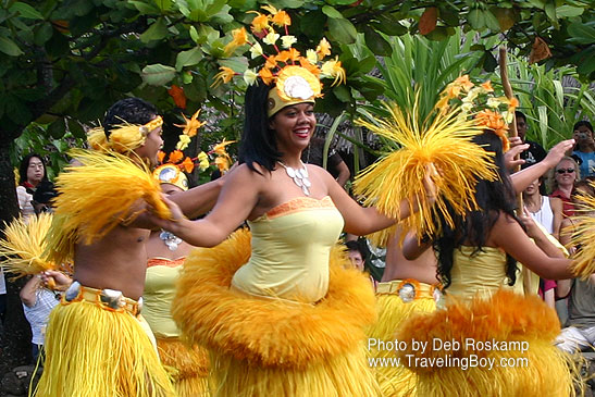 Tahitian dancers, Oahu