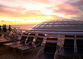 Florida sunset viewed from the Oasis of the Seas deck