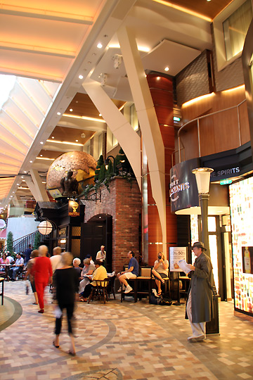 the Royal Promenade at the Oasis of the Seas