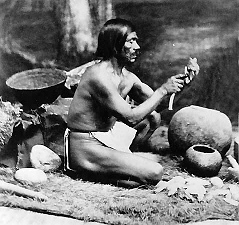 old photograph of Chumash Indian