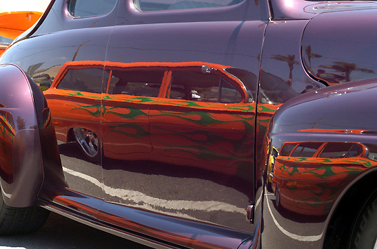 vintage car in Pismo Beach