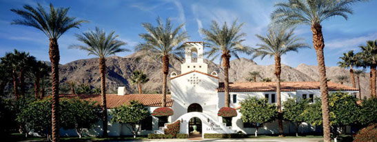 the La Quinta Resort & Spa with the Santa Rosa Mountains in the background