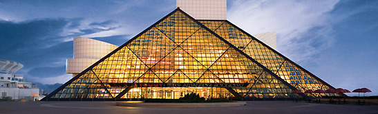 the Rock and Roll Hall of Fame and Museum, Cleveland, Ohio