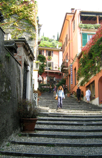 a stairway in Bellagio