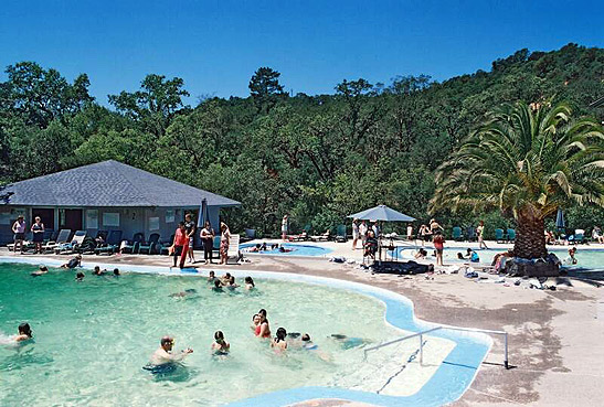 a mineral pool at Morton's Warm Springs Resort, Glen Allen, Sonoma