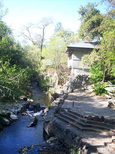 the creek at Morton's Warm Springs Resort