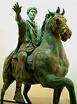 statue of Roman emperor Marcus Aurelius