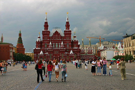 the Red Square in Moscow