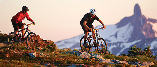 two cyclists