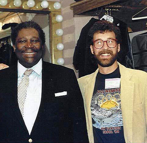 the author with BB King, Los Angeles