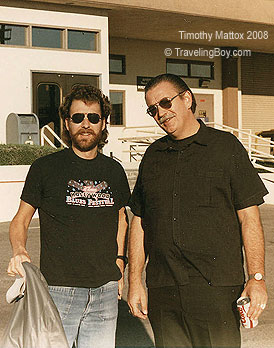 the writer with Charlie Musselwhite in Los Angeles