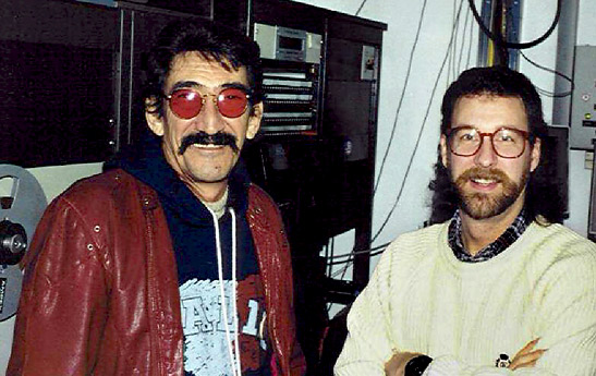 the writer with jimmy Carl Black in 1992