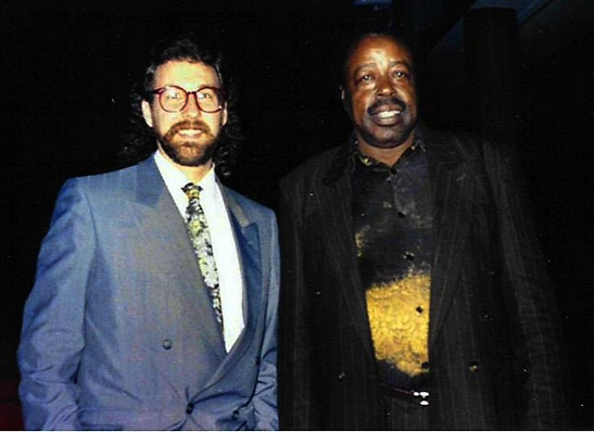 the writer with Carey Bell Harrington in Northern Italy, 1992