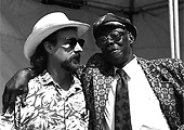 the writer with Pinetop Perkins