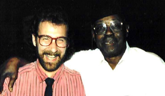 the writer with Pinetop Perkins at North Hollywood, CA