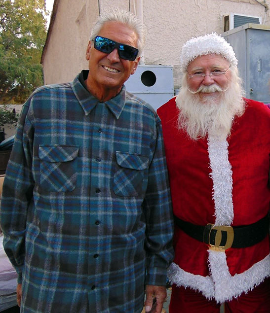 Rod Piazza and Santa Claus