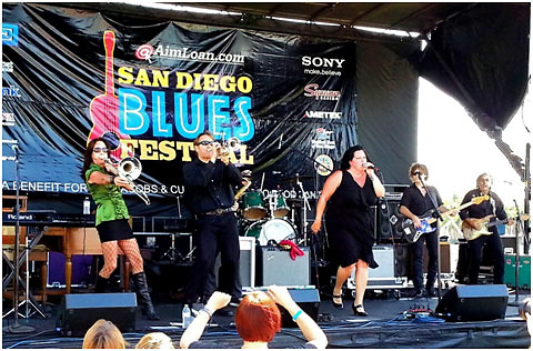 The Tighten-Ups performing 'MORNIN' at the 2013 San Diego Blues Festival