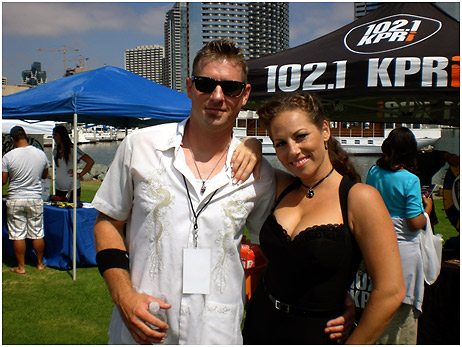 Mercedes Moore and Guitar Scoty at the San Diego Blues Festival, 2011