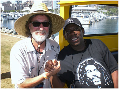 the writer and Lucky Peterson
