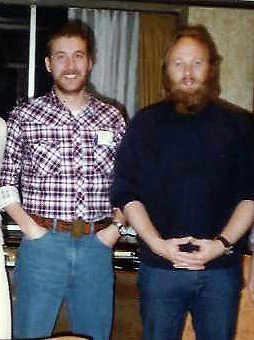 the writer with Stephen Stills in Tokyo, 1981
