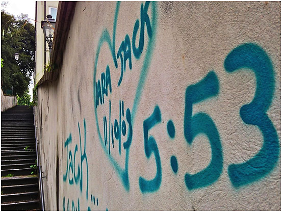 graffiti on wall, the Arch of Steps, Vicenza, Italy