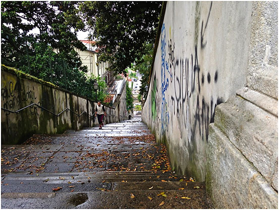 the stairs of the Arch of the Steps