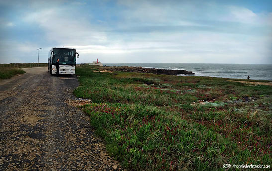 Insights Vacation bus at Cabo da Roca (Cape Roca)