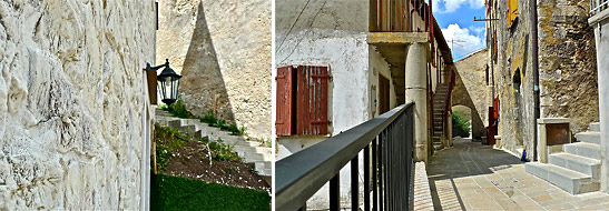 more views of Castelluccio's narrow walkways and staircases