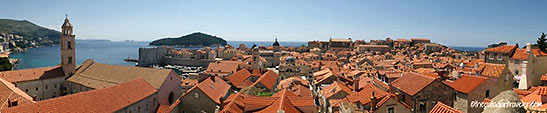 panoramic view of Old Town Dubrovnik