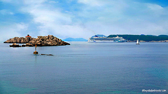 view of the Adriatic Sea from the Palace Hotel, Dubrovnik