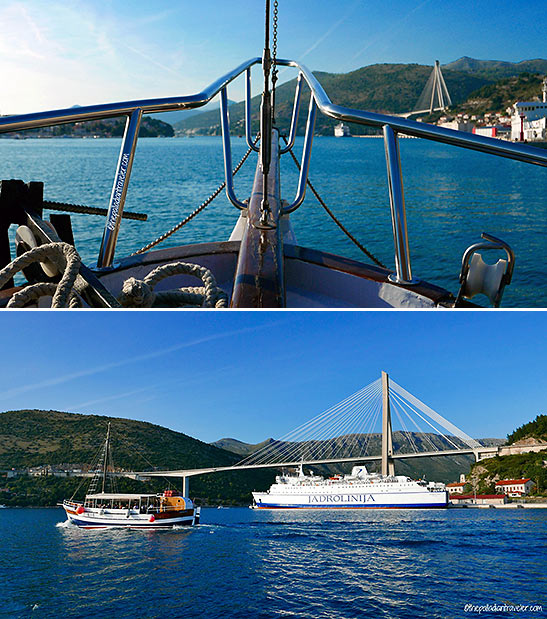 views of the harbor in Dubrovnik