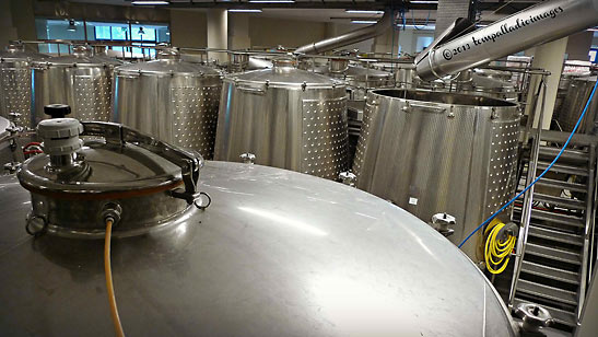 delivery chutes at the Marchesi Mazzei Castello di Fonterutoli