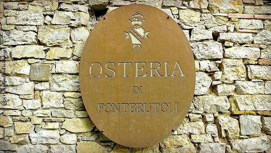 Osteria di Fonterutoli  signboard