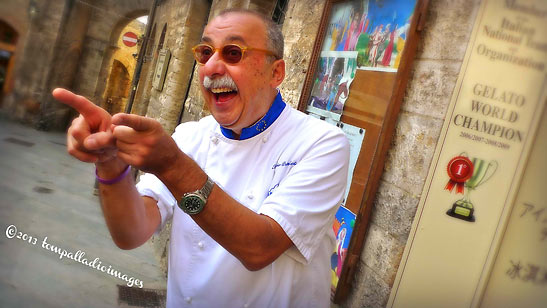 world champion gelato maker Sergio Dondoli