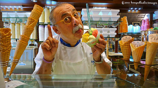 Sergio Dondoli with one of his creations