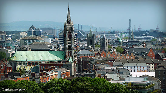 Dublin skyline viewed from the Gravity Bar at the Guinness