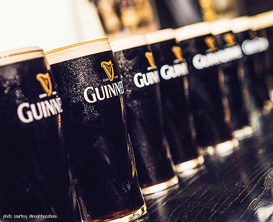 glasses of Guinness