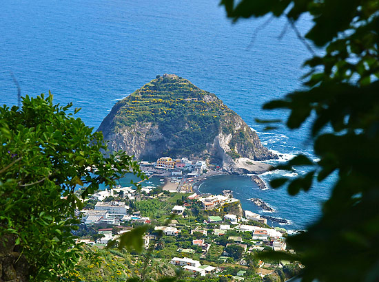 panoramic view of San Angelo, Ischia Island, Italy