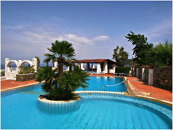 the pool at Poggio Aragosta Hotel and Spa, Ischia