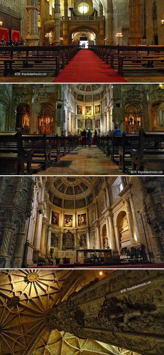 the interior of the Mosteiro dos Jerónimos (Monastery of the Hieronymites)