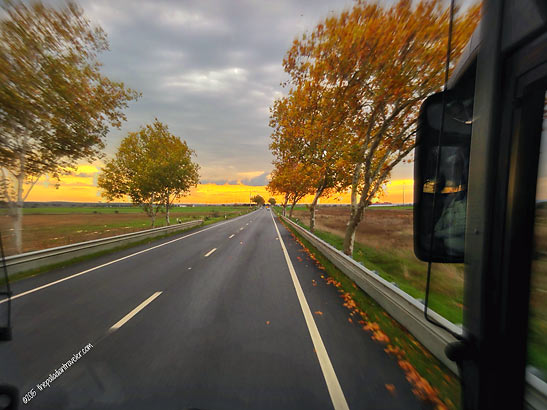 on the road with Insight Vacations' motor coach in Portugal's Alentejo region