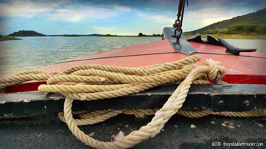 on board the Westlander at Alqueva Lake