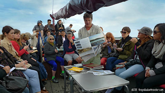 Tiago, the Westlander's captain gives a primer about the Alqueva Lake