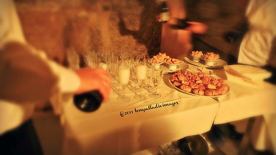antipasto being served at the Ristorante Zeppelin