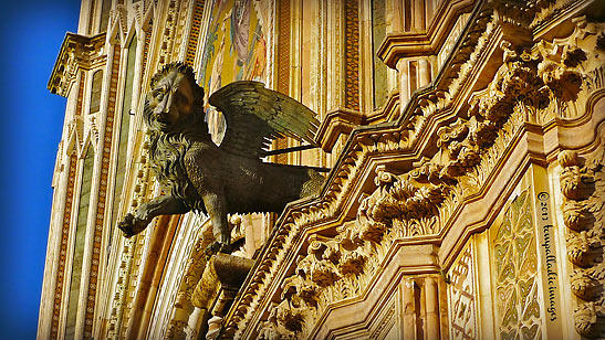 winged lion figure, The Cathedral of Our Lady of the Assumption