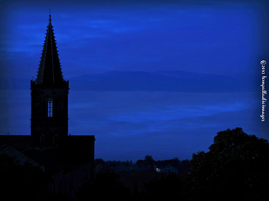 Perugia at night