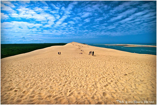 Europe's tallest sand dune, the Dune du Pilat, La Teste-de-Buch, France