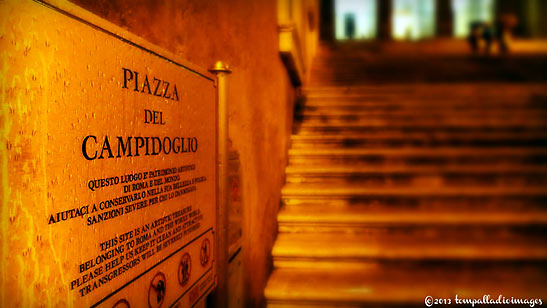 steps at the Piazza del Campidoglio or Capitoline, Rome