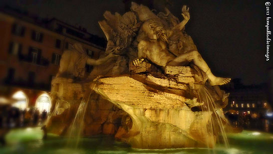 Fountain of the Four Rivers by Gian Lorenzo Bernini, Rome